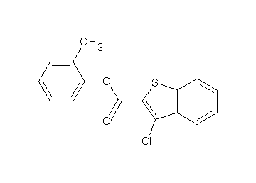 2-methylphenyl 3-chloro-1-benzothiophene-2-carboxylate