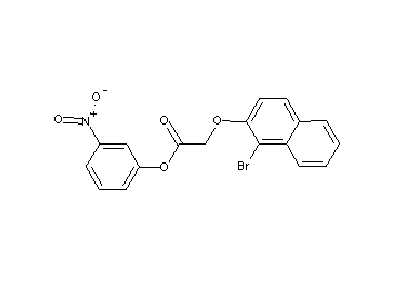 3-nitrophenyl [(1-bromo-2-naphthyl)oxy]acetate