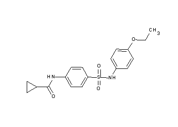 N-(4-{[(4-ethoxyphenyl)amino]sulfonyl}phenyl)cyclopropanecarboxamide