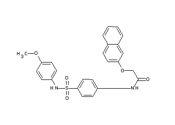 N-(4-{[(4-methoxyphenyl)amino]sulfonyl}phenyl)-2-(2-naphthyloxy)acetamide