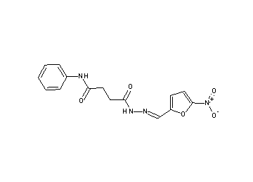 4-{2-[(5-nitro-2-furyl)methylene]hydrazino}-4-oxo-N-phenylbutanamide