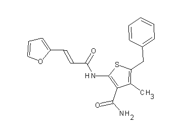 5-benzyl-2-{[3-(2-furyl)acryloyl]amino}-4-methyl-3-thiophenecarboxamide