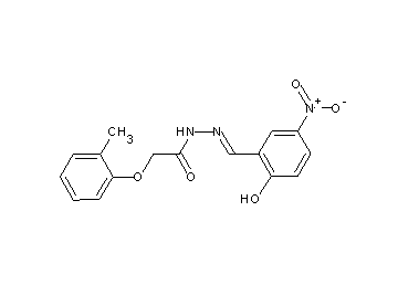 N'-(2-hydroxy-5-nitrobenzylidene)-2-(2-methylphenoxy)acetohydrazide - Click Image to Close