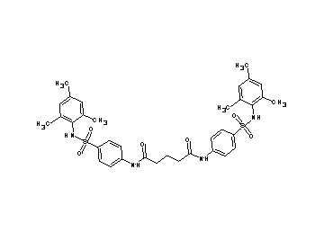 N,N'-bis{4-[(mesitylamino)sulfonyl]phenyl}pentanediamide