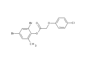 2,4-dibromo-6-methylphenyl (4-chlorophenoxy)acetate