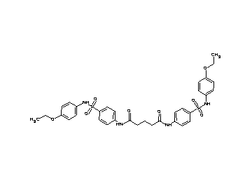 N,N'-bis(4-{[(4-ethoxyphenyl)amino]sulfonyl}phenyl)pentanediamide