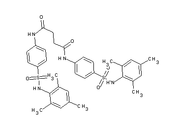 N,N'-bis{4-[(mesitylamino)sulfonyl]phenyl}succinamide