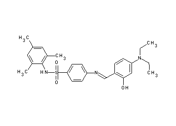 4-{[4-(diethylamino)-2-hydroxybenzylidene]amino}-N-mesitylbenzenesulfonamide