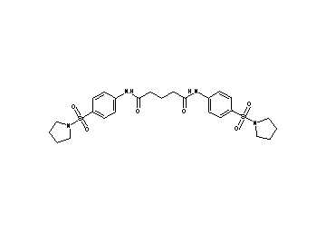 N,N'-bis[4-(1-pyrrolidinylsulfonyl)phenyl]pentanediamide
