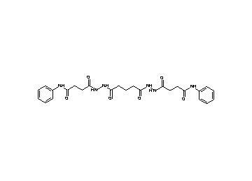 4,4'-[(1,5-dioxo-1,5-pentanediyl)bis(2,1-hydrazinediyl)]bis(4-oxo-N-phenylbutanamide)
