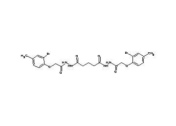N'1,N'5-bis[(2-bromo-4-methylphenoxy)acetyl]pentanedihydrazide