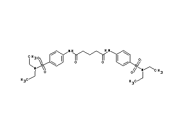 N,N'-bis{4-[(diethylamino)sulfonyl]phenyl}pentanediamide