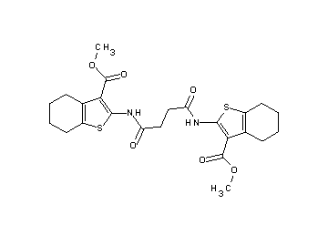 dimethyl 2,2'-[(1,4-dioxo-1,4-butanediyl)di(imino)]bis(4,5,6,7-tetrahydro-1-benzothiophene-3-carboxylate)