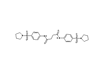 N,N'-bis[4-(1-pyrrolidinylsulfonyl)phenyl]succinamide