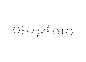 N,N'-bis[4-(1-piperidinylsulfonyl)phenyl]succinamide