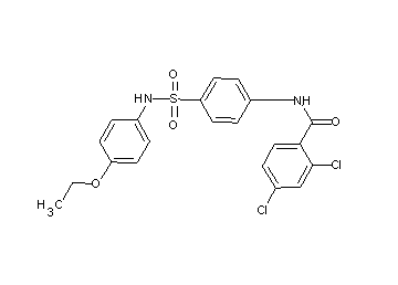 2,4-dichloro-N-(4-{[(4-ethoxyphenyl)amino]sulfonyl}phenyl)benzamide