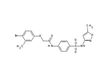 2-(4-bromo-3-methylphenoxy)-N-(4-{[(5-methyl-3-isoxazolyl)amino]sulfonyl}phenyl)acetamide