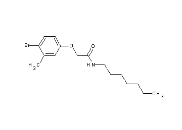 2-(4-bromo-3-methylphenoxy)-N-heptylacetamide