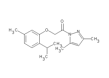 1-[(2-isopropyl-5-methylphenoxy)acetyl]-3,5-dimethyl-1H-pyrazole