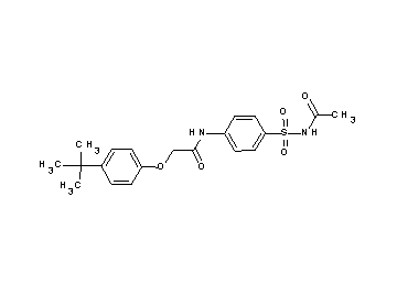 N-{4-[(acetylamino)sulfonyl]phenyl}-2-(4-tert-butylphenoxy)acetamide - Click Image to Close