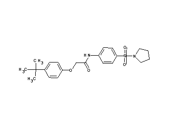 2-(4-tert-butylphenoxy)-N-[4-(1-pyrrolidinylsulfonyl)phenyl]acetamide