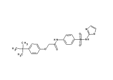 2-(4-tert-butylphenoxy)-N-{4-[(1,3-thiazol-2-ylamino)sulfonyl]phenyl}acetamide - Click Image to Close