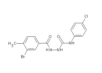2-(3-bromo-4-methylbenzoyl)-N-(4-chlorophenyl)hydrazinecarboxamide