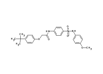 2-(4-tert-butylphenoxy)-N-(4-{[(4-methoxyphenyl)amino]sulfonyl}phenyl)acetamide