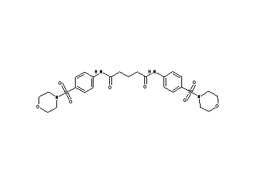 N,N'-bis[4-(4-morpholinylsulfonyl)phenyl]pentanediamide