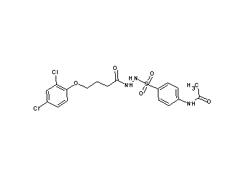 N-[4-({2-[4-(2,4-dichlorophenoxy)butanoyl]hydrazino}sulfonyl)phenyl]acetamide