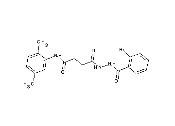 4-[2-(2-bromobenzoyl)hydrazino]-N-(2,5-dimethylphenyl)-4-oxobutanamide