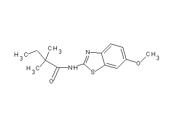 N-(6-methoxy-1,3-benzothiazol-2-yl)-2,2-dimethylbutanamide