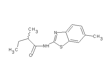 2-methyl-N-(6-methyl-1,3-benzothiazol-2-yl)butanamide
