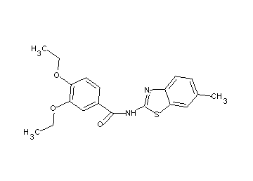 3,4-diethoxy-N-(6-methyl-1,3-benzothiazol-2-yl)benzamide