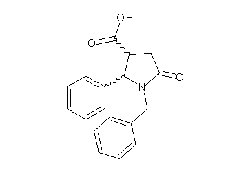 1-benzyl-5-oxo-2-phenyl-3-pyrrolidinecarboxylic acid