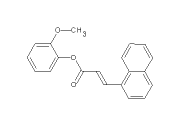 2-methoxyphenyl 3-(1-naphthyl)acrylate