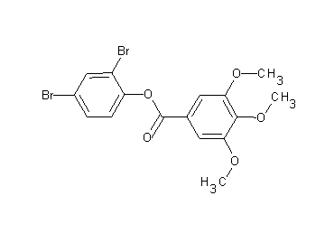 2,4-dibromophenyl 3,4,5-trimethoxybenzoate