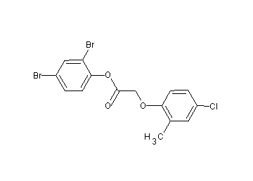2,4-dibromophenyl (4-chloro-2-methylphenoxy)acetate 2,4-dibromophenyl (4-chloro-2-methylphenoxy)acetate