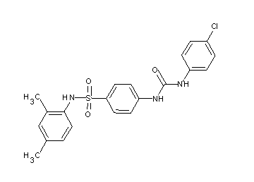 4-({[(4-chlorophenyl)amino]carbonyl}amino)-N-(2,4-dimethylphenyl)benzenesulfonamide