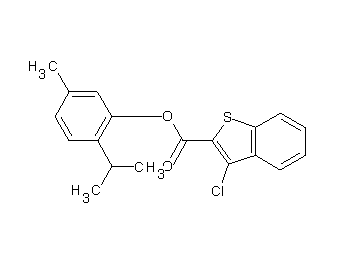 2-isopropyl-5-methylphenyl 3-chloro-1-benzothiophene-2-carboxylate