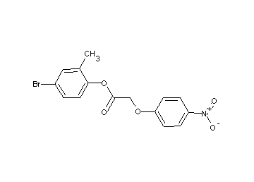 4-bromo-2-methylphenyl (4-nitrophenoxy)acetate