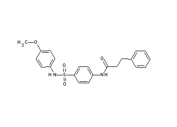 N-(4-{[(4-methoxyphenyl)amino]sulfonyl}phenyl)-3-phenylpropanamide