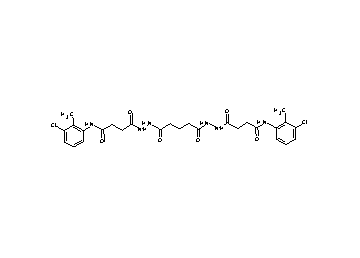 4,4'-[(1,5-dioxo-1,5-pentanediyl)bis(2,1-hydrazinediyl)]bis[N-(3-chloro-2-methylphenyl)-4-oxobutanamide]
