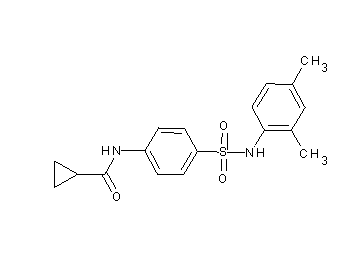 N-(4-{[(2,4-dimethylphenyl)amino]sulfonyl}phenyl)cyclopropanecarboxamide