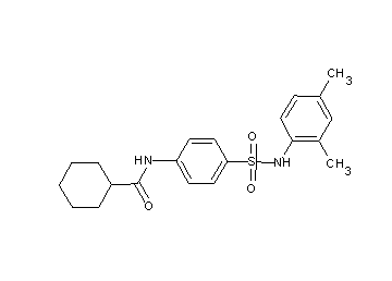 N-(4-{[(2,4-dimethylphenyl)amino]sulfonyl}phenyl)cyclohexanecarboxamide