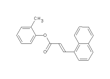 2-methylphenyl 3-(1-naphthyl)acrylate