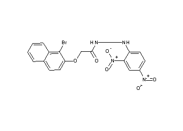 2-[(1-bromo-2-naphthyl)oxy]-N'-(2,4-dinitrophenyl)acetohydrazide