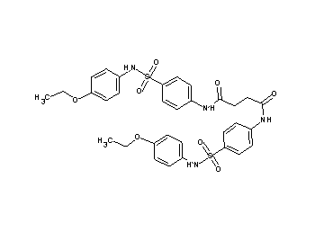 N,N'-bis(4-{[(4-ethoxyphenyl)amino]sulfonyl}phenyl)succinamide