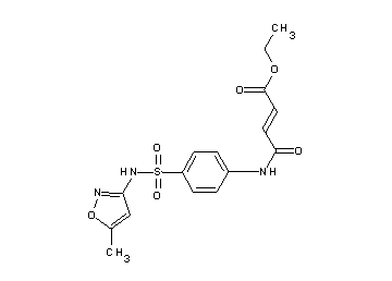 ethyl 4-[(4-{[(5-methyl-3-isoxazolyl)amino]sulfonyl}phenyl)amino]-4-oxo-2-butenoate - Click Image to Close