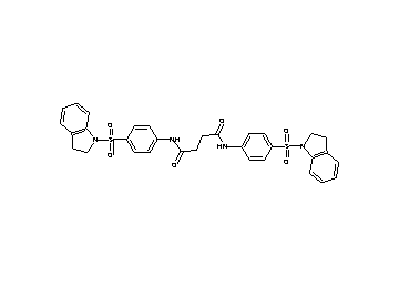 N,N'-bis[4-(2,3-dihydro-1H-indol-1-ylsulfonyl)phenyl]succinamide
